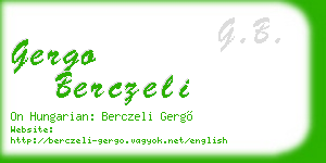 gergo berczeli business card